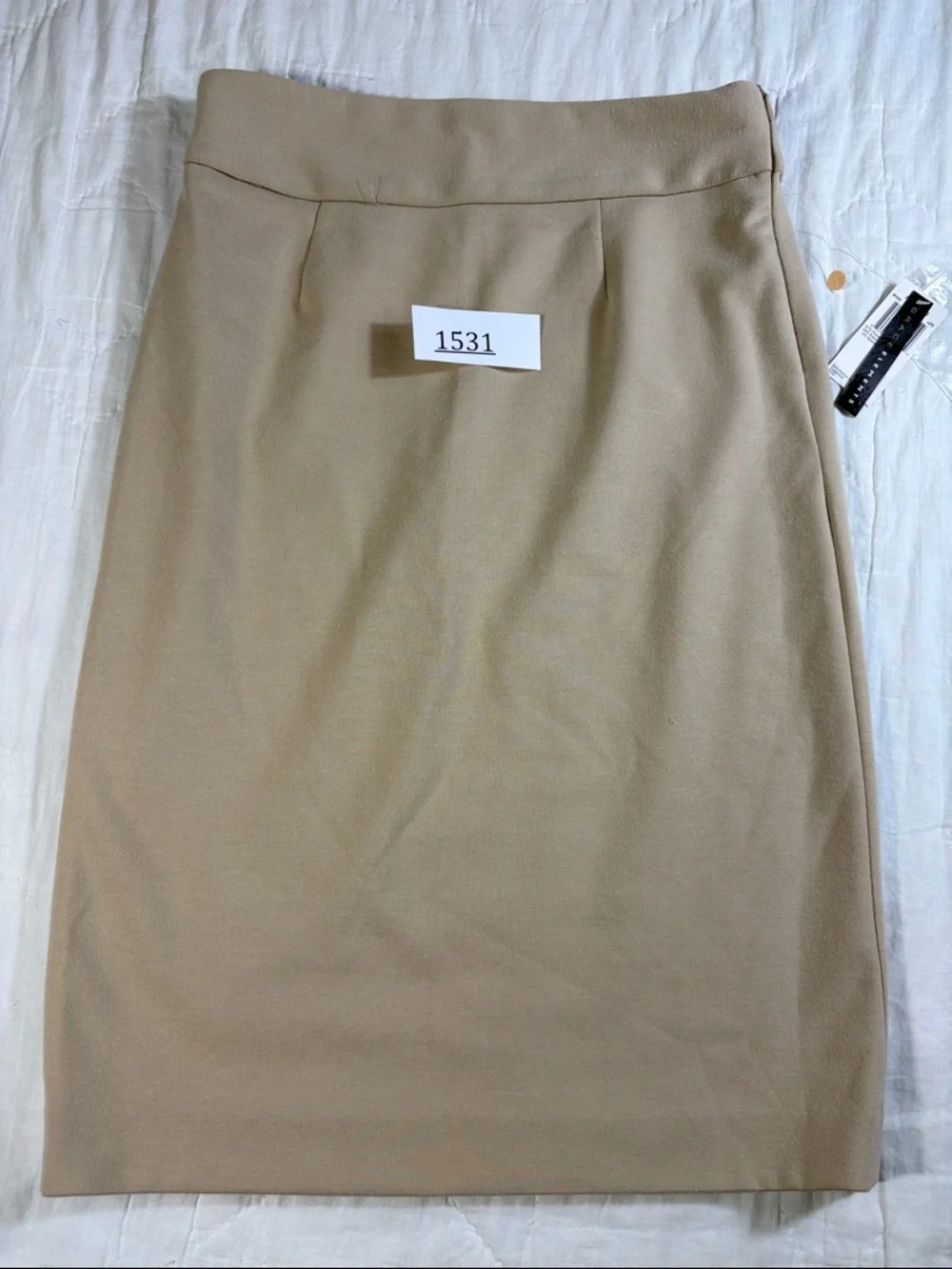 NWT Grace Elements‎ Tan Pencil Skirt High Waist Career Business Casual Women's 4